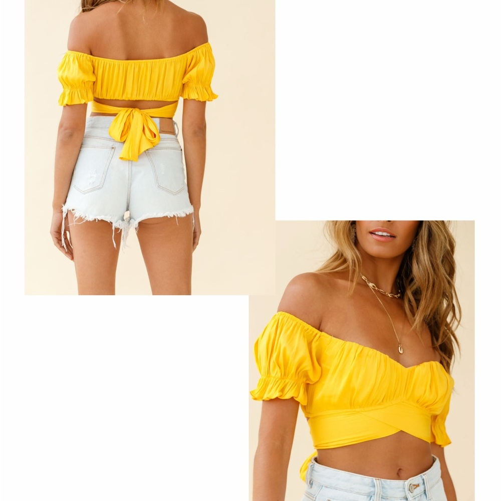 Saints + Secrets Wrap Top